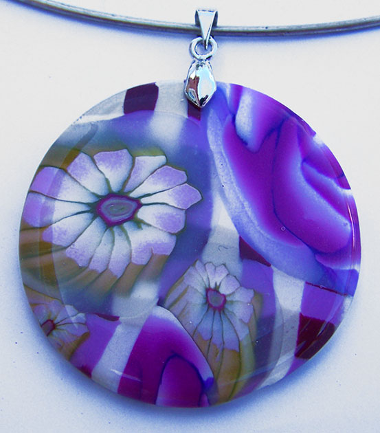 pendentif Fimo Rond